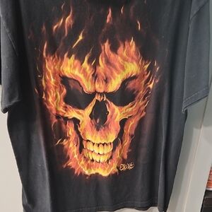 Black Flames Graphic T-Shirt